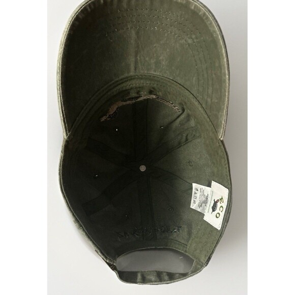 ECO Reptile Shirts Flagstaff Arizona Roadrunner Ball Cap Hat Green Adjustable - Picture 6 of 7